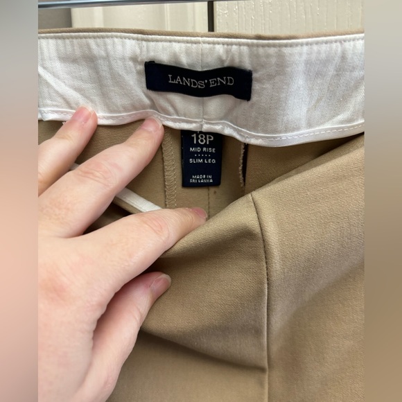 Land’s End Women’s seamed Ponte side zip skinny pants - Picture 2 of 4